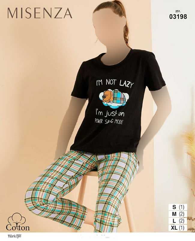 تیشرت و شلوار زنانه میسنزا کد 03198 — تصویر ۵
