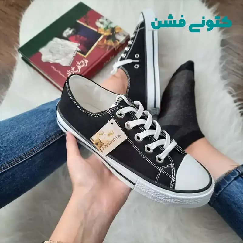 کتونی آل استار کوتاه مشکی — تصویر ۲