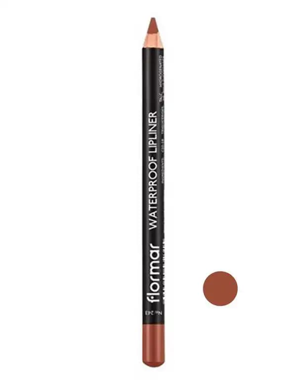 مداد لب ضد آب فلورمار Flormar مدل Waterproof Lipliner شماره 243 رنگ Hot Cocoa — تصویر ۱۰