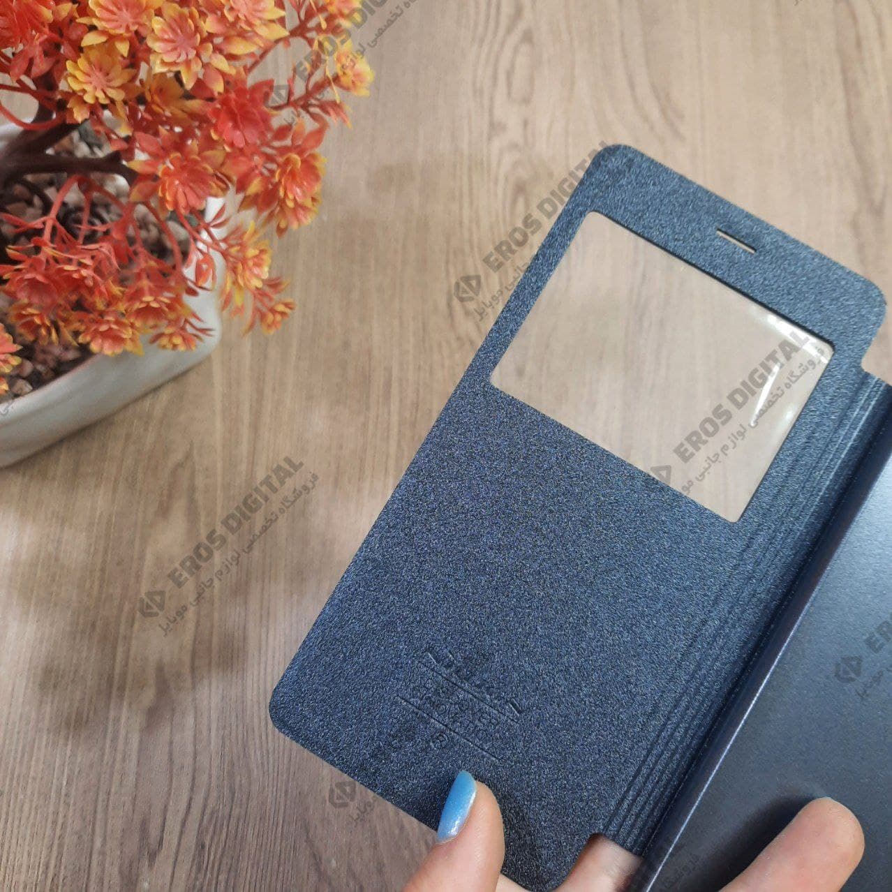 قاب گوشی Huawei Honor V8 کیف کلاسوری نیلکین مدل Sparkle Leather — تصویر ۳