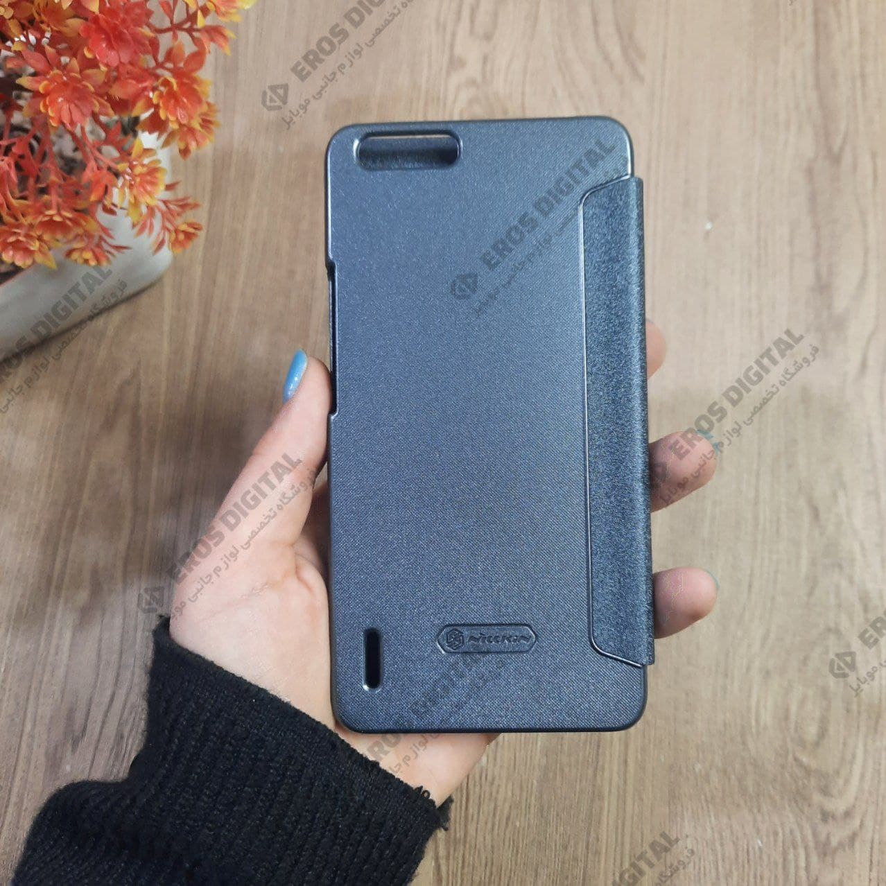 قاب گوشی Huawei Honor 6 Plus کیف کلاسوری نیلکین مدل Sparkle Leather — تصویر ۲