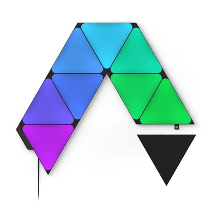 پنل روشنایی هوشمند 9 قطعه Nanoleaf Shapes Limited Edition Ultra Black Triangles Smarter Kit