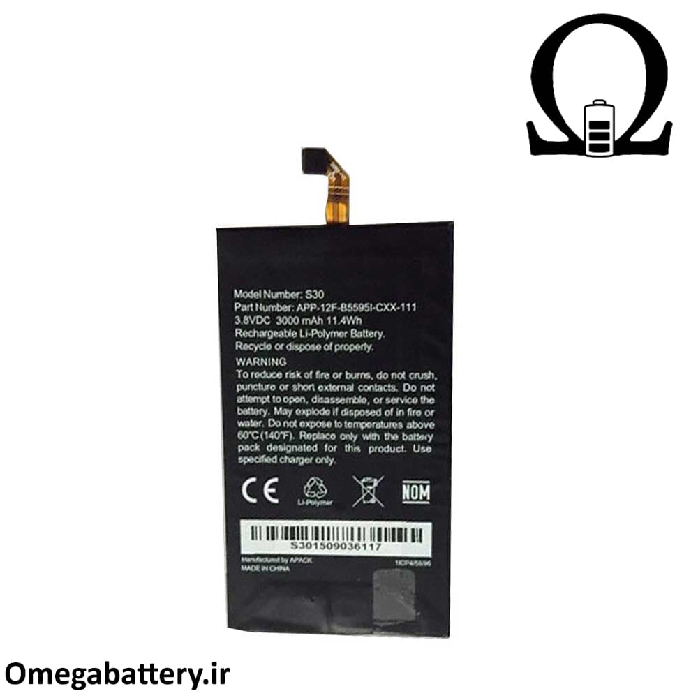 باتری اصلی گوشی کاترپیلار Cat S30 — تصویر ۲