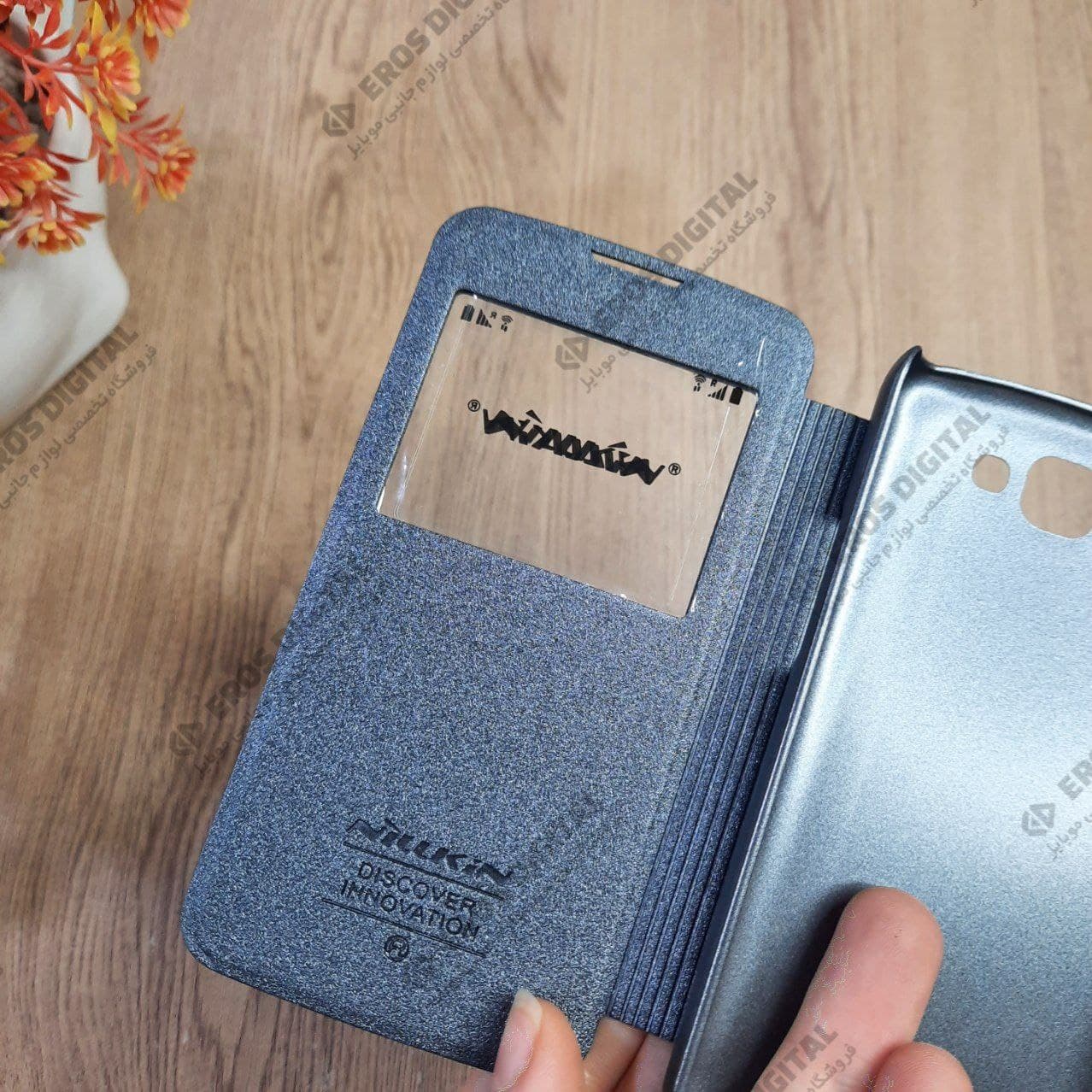 قاب گوشی LG K4 کیف کلاسوری نیلکین مدل Sparkle Leather — تصویر ۳