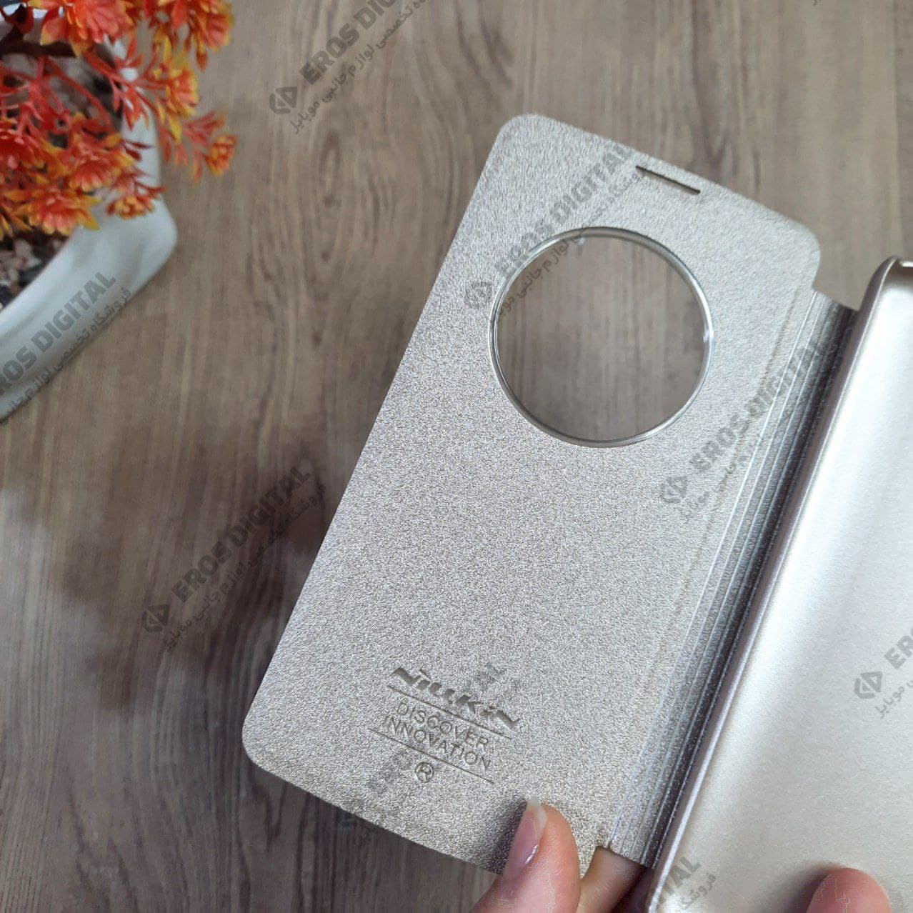 قاب گوشی LG K8 کیف کلاسوری نیلکین مدل Sparkle Leather — تصویر ۵