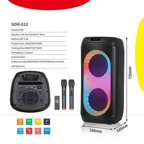 اسپیکر بلوتوثی مدل NDR-810 — تصویر ۷