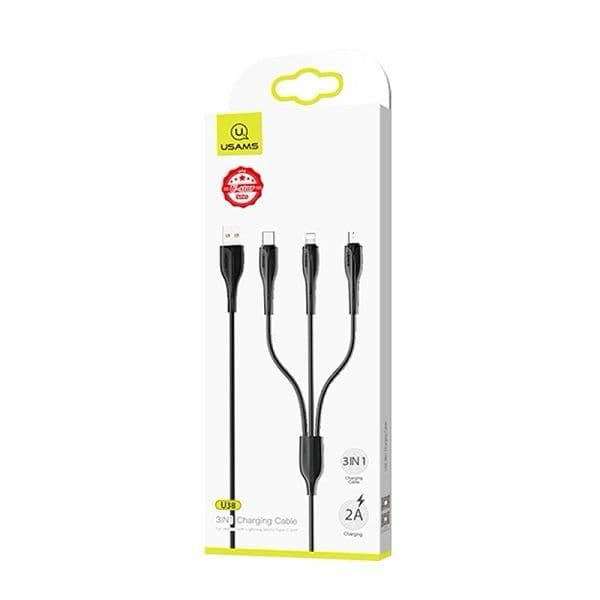 کابل تبدیل یوسمز مدل US-SJ374 3IN1 طول 1 متر — تصویر ۲