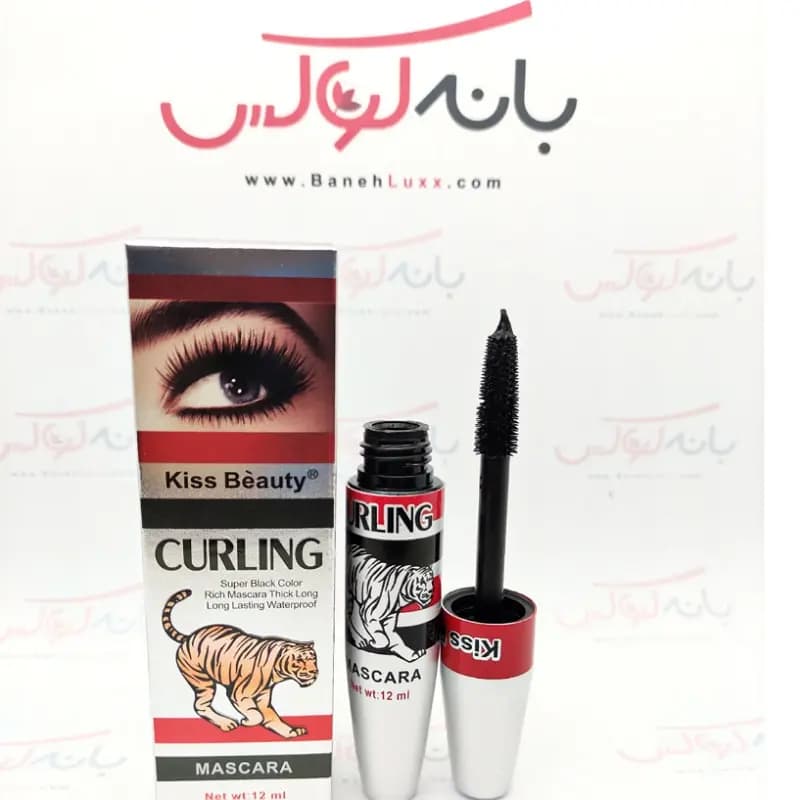ریمل کیس بیوتی مدل پلنگی KISS BEAUTY CURLING
