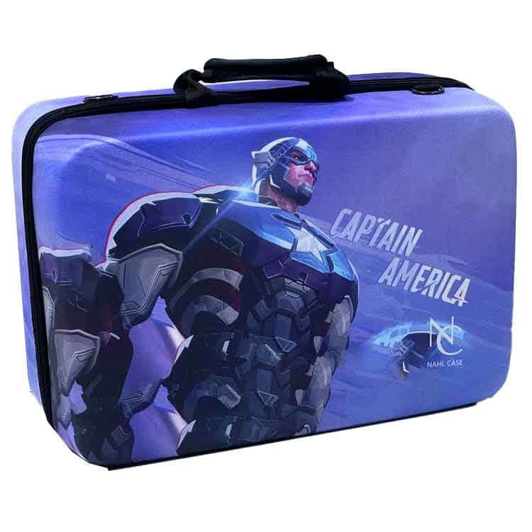 کیف Nahl مخصوص PS5 Slim – طرح Marvel Rivals Captain America