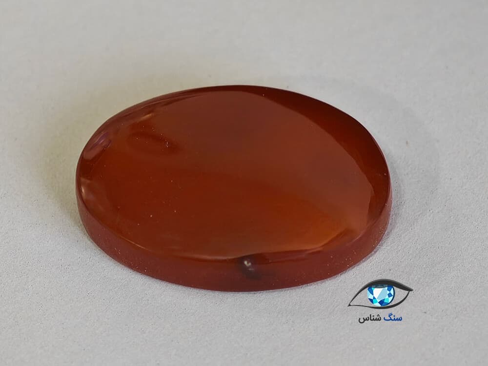 کارنلین جگری رنگ طبیعی 1.8 گرم — تصویر ۳