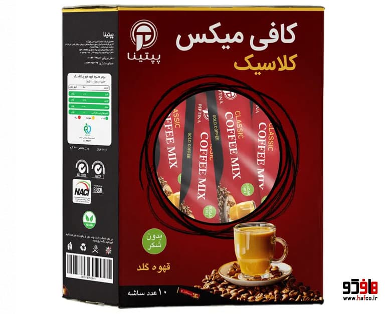 کافی میکس کلاسیک پپتینا بسته 10 عددی