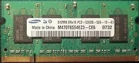 رم لپ‌تاپ Samsung DDR2 512MB PC2-5300S – باس 667MHz، مدل M470T6554EZ3-CE6 استوک — تصویر ۲