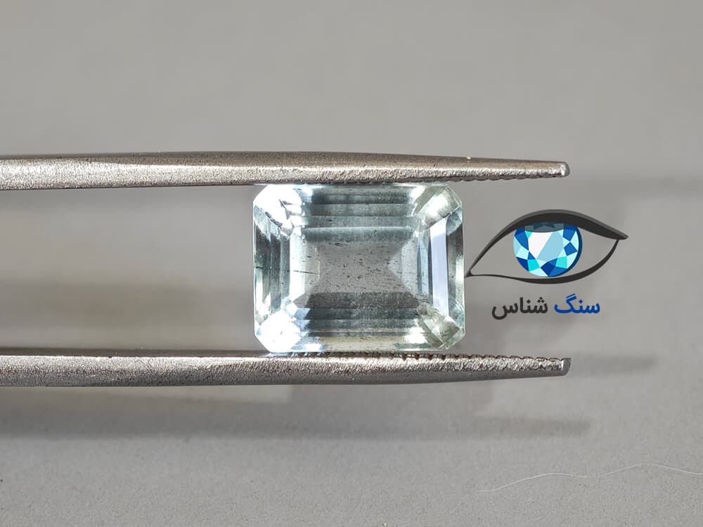 سنگ آکوامارین طبیعی 4.7 قیراط — تصویر ۵