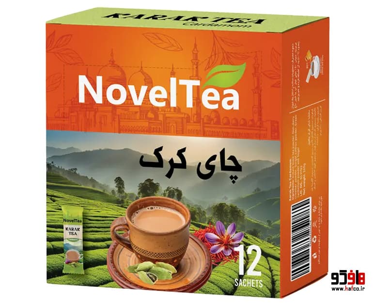 چای کرک زعفرانی ناول تی بسته 12 عددی