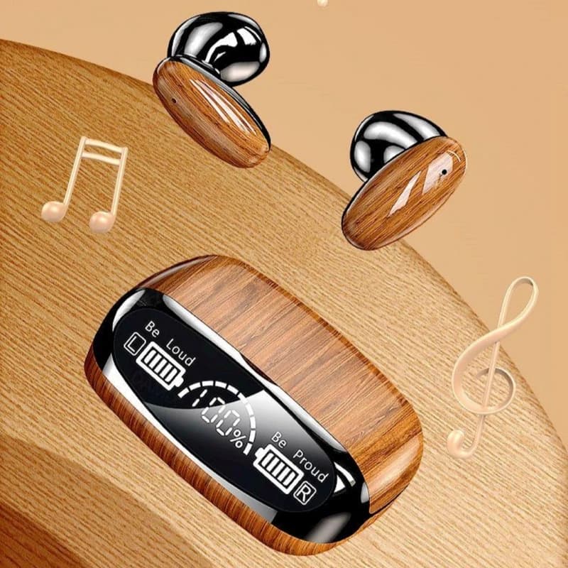 هندزفری بلوتوثی مدل Wooden M35 — تصویر ۳