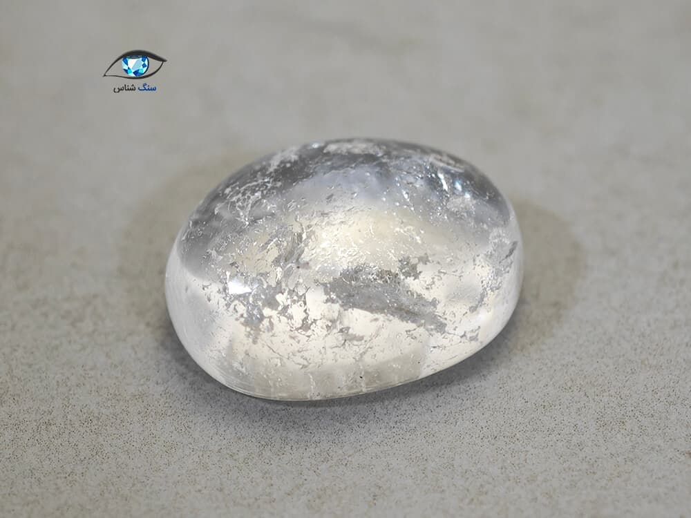 کوارتز شفاف بیضی 2 گرم — تصویر ۲