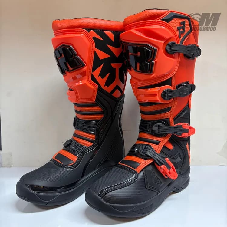 بوت کراسی مدل Tiger T3 مشکی نارنجی