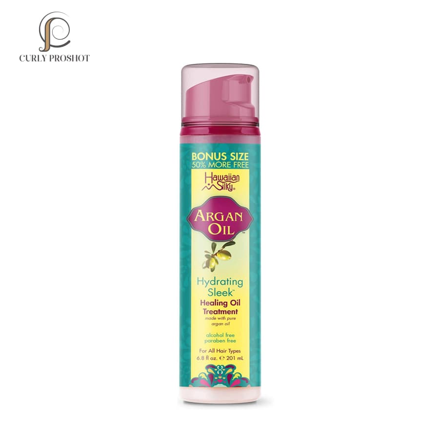 روغن آرگان مراکشی هاوایین سیلکی Hawaiian Silky Argan Oil Hydrating Sleek Healing Oil Treatment 210ml