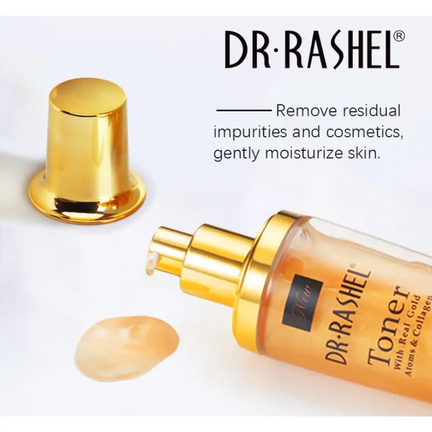 تونر کلاژن طلا 24K دکتر راشل 120 میل – DR.RASHEL — تصویر ۳