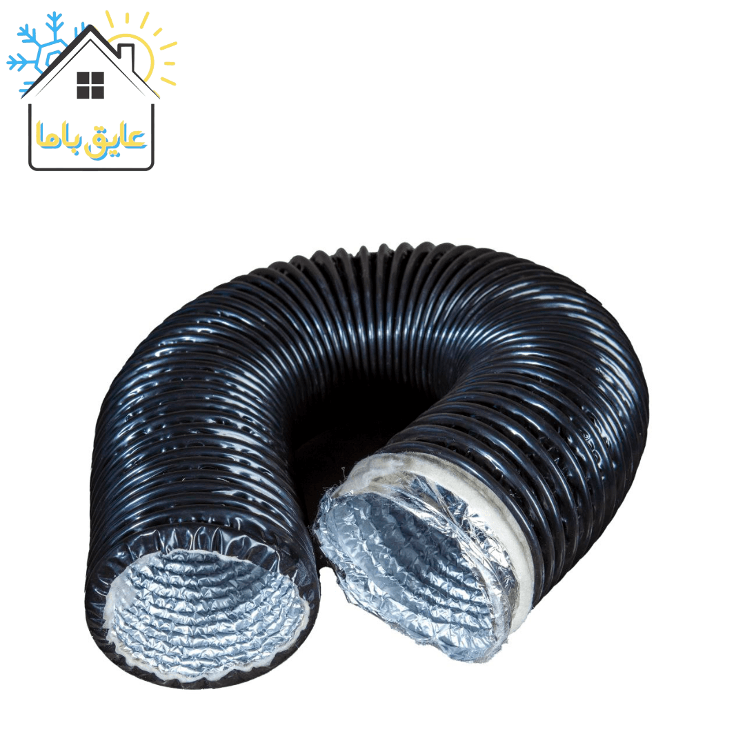 كانال فلكسيبل با عایق الاستومری 3میلیمتر و روکش الومنیوم RUBBER سایز”6(شاخه6متری)