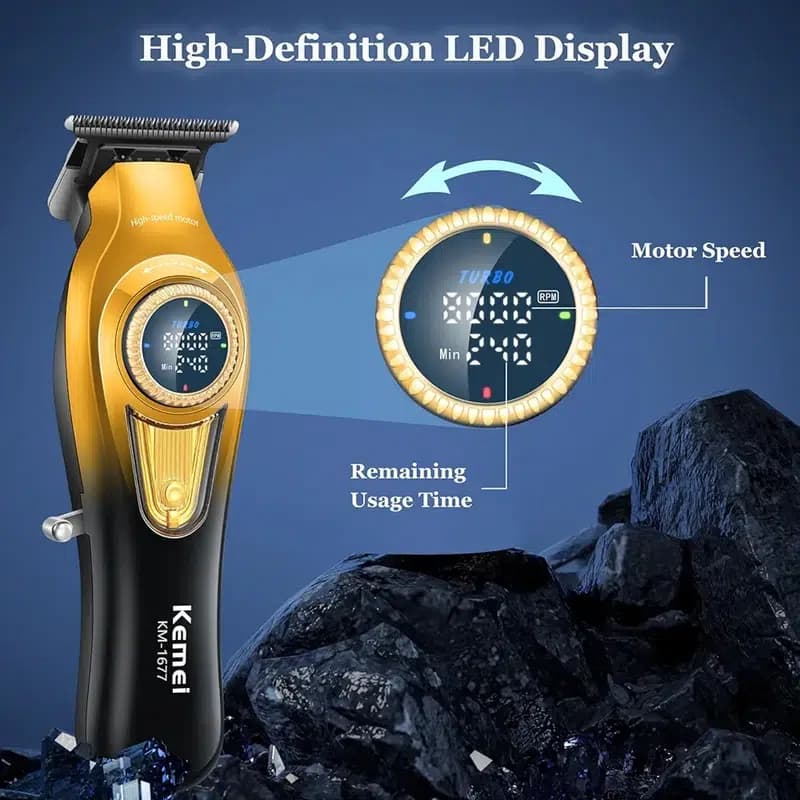ماشین اصلاح خط زن Kemei KM-1677 — تصویر ۴