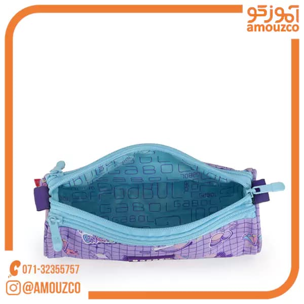 جامدادی سه زیپ Funny سایز 22×7×7 گابل (2025) — تصویر ۲
