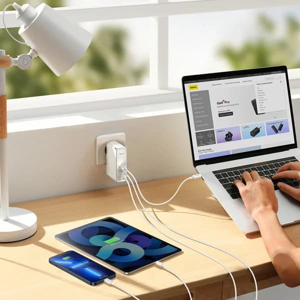 شارژر دیواری 140 وات باسئوس مدل GaN5 Pro — تصویر ۱۲