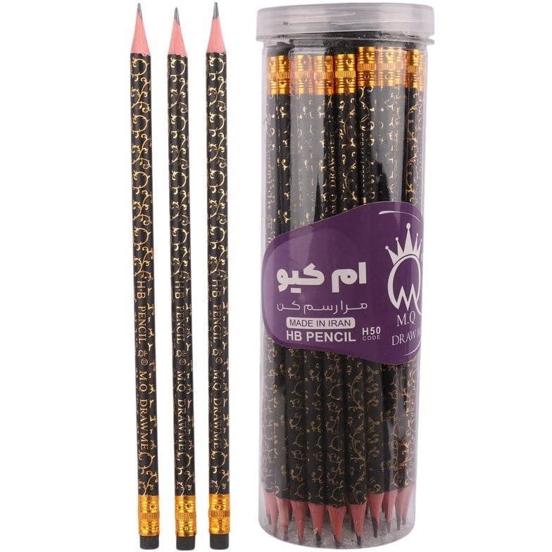 مداد مشکی 48 عددی بنده گرد پاکندار H50 ام کیو