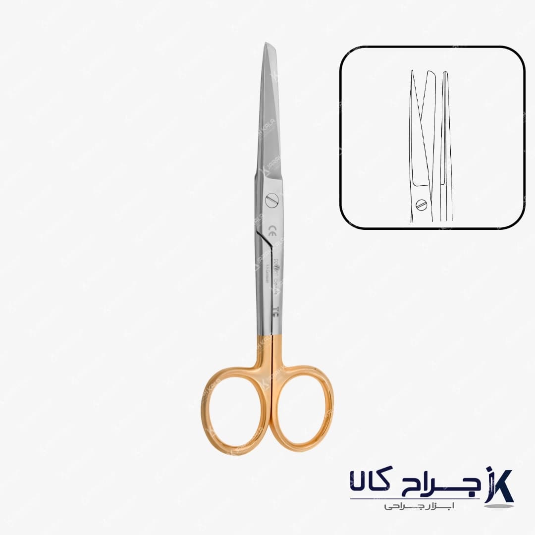 قیچی یک سر تیز operating scissor — تصویر ۳
