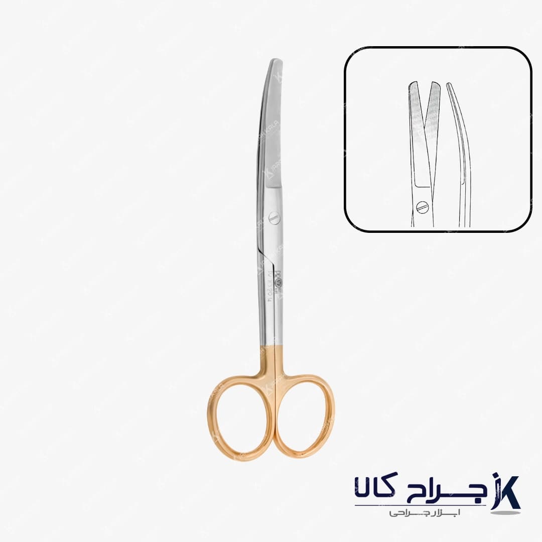 قیچی دوسر گرد operating scissor — تصویر ۲