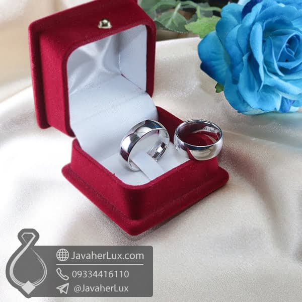 حلقه نقره پهن رینگ ساده _ کد : 100715