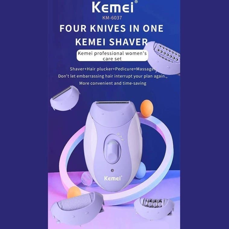 اپیلاتور چندکاره شارژی کیمی KM-6037 — تصویر ۲