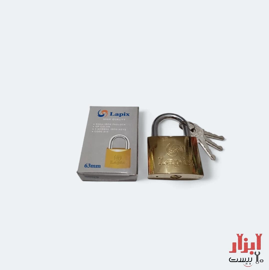 قفل آویز سایز 63 میلی متر Lapix — تصویر ۳