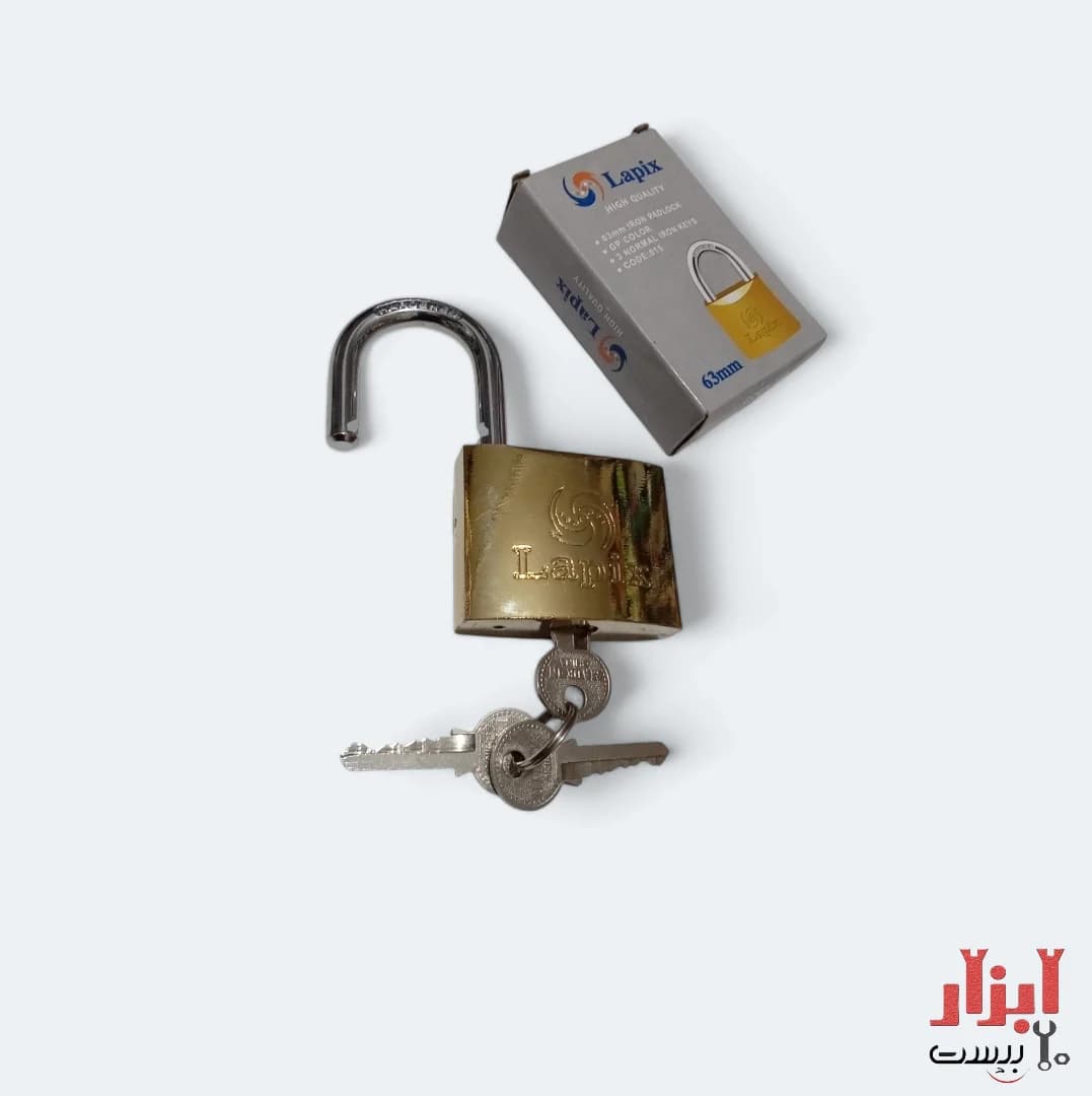 قفل آویز سایز 63 میلی متر Lapix — تصویر ۲