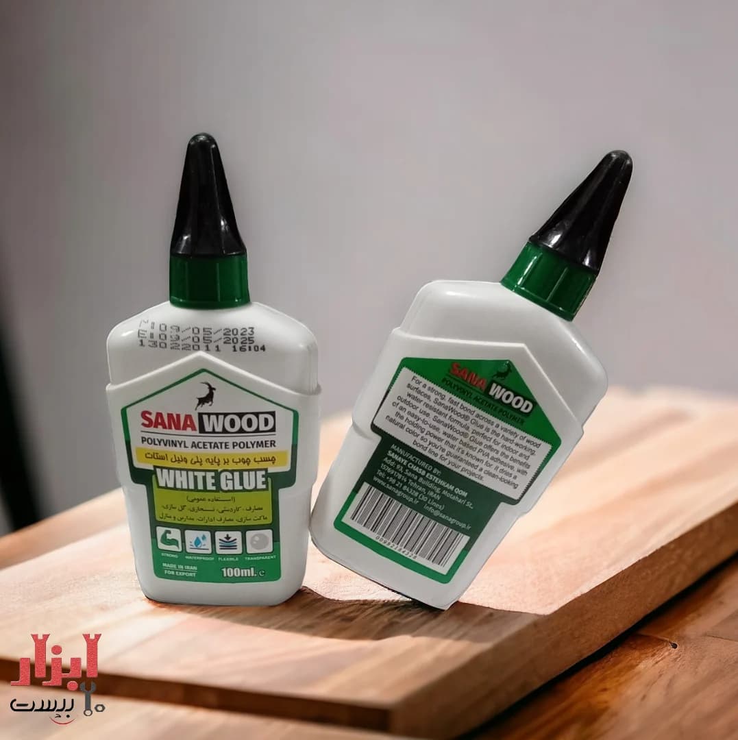 چسب چوب 100 میلی لیتر SANA WOOD — تصویر ۳