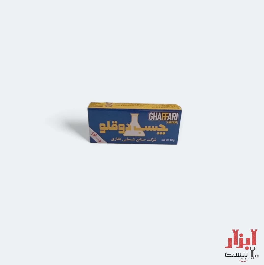 چسب دوقلو رنگی غفاری 18 گرم — تصویر ۳
