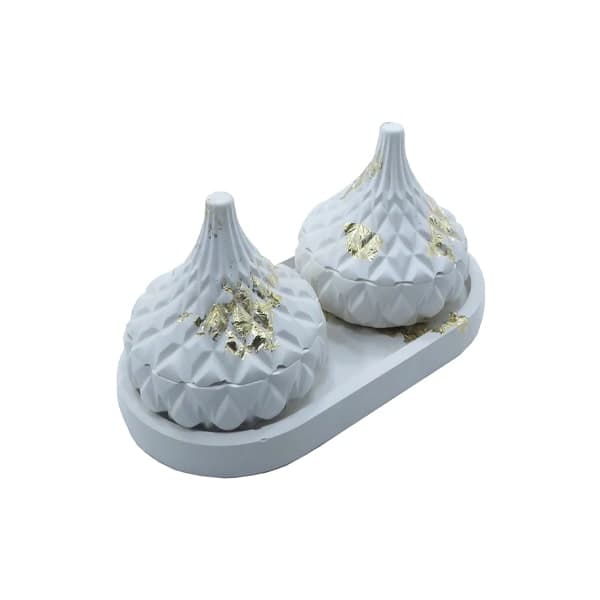 قندان مدل الماسی همراه سینی