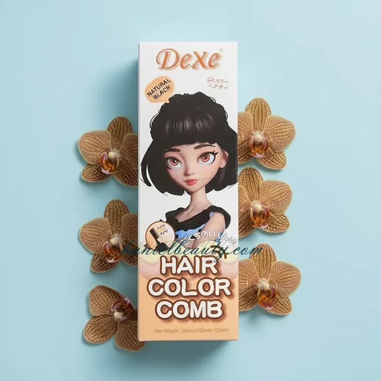 شامپو رنگ مو شانه‌دار دکسی DeXe Natural Black