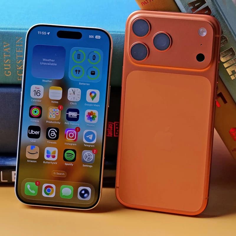 گوشی آیفون 17 pro مدل ZAA256/12 رنگ نارنجی — تصویر ۳