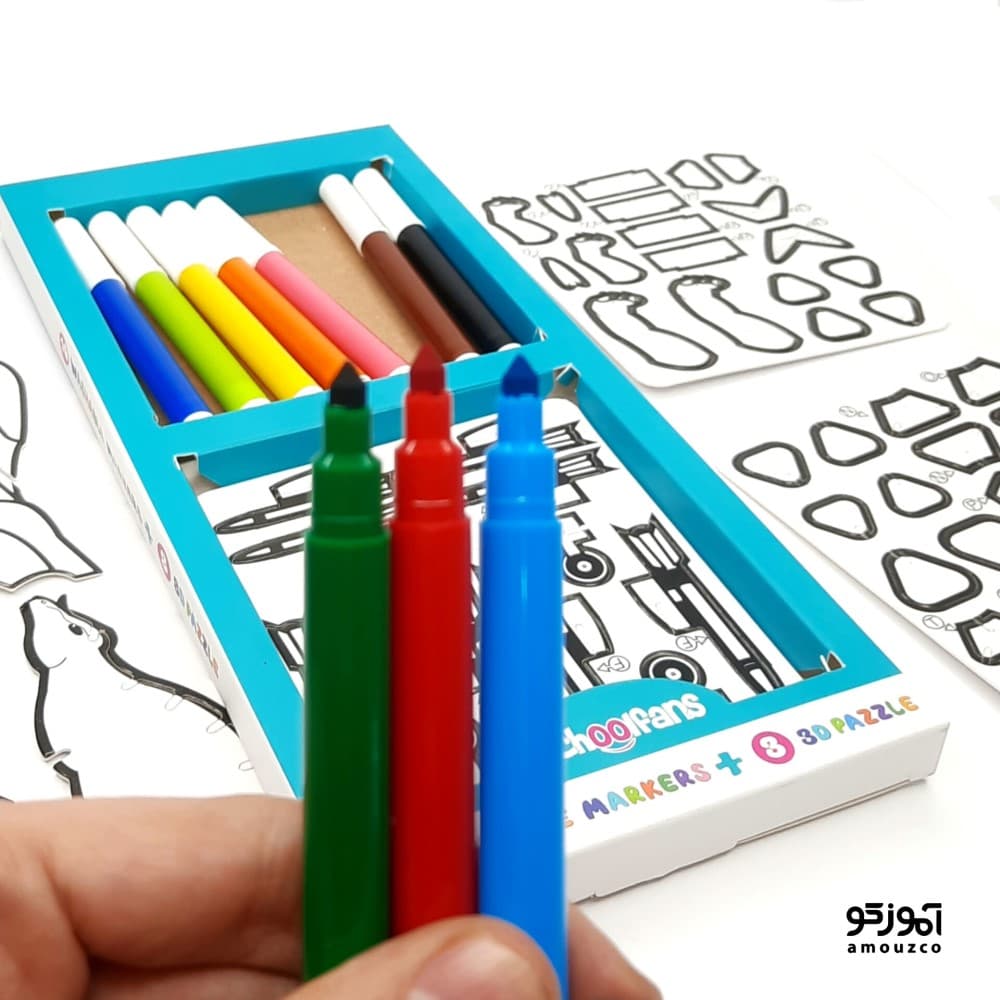 ماژیک 10 رنگ اسکول فنس مدل FA92478 — تصویر ۲