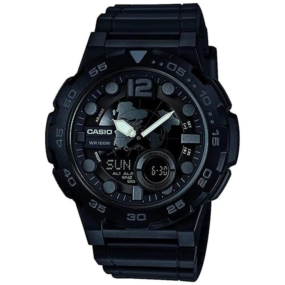 ساعت مچی مردانه کاسیو مدل CASIO-AEQ-100W-1B — تصویر ۳