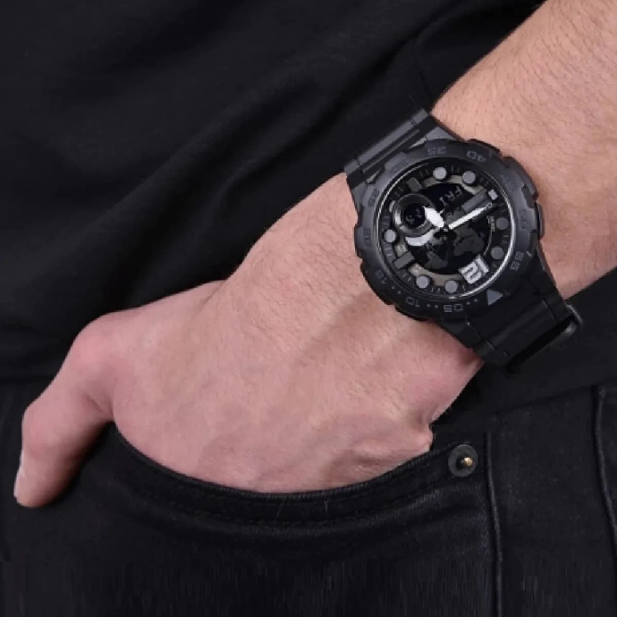 ساعت مچی مردانه کاسیو مدل CASIO-AEQ-100W-1B — تصویر ۱۱