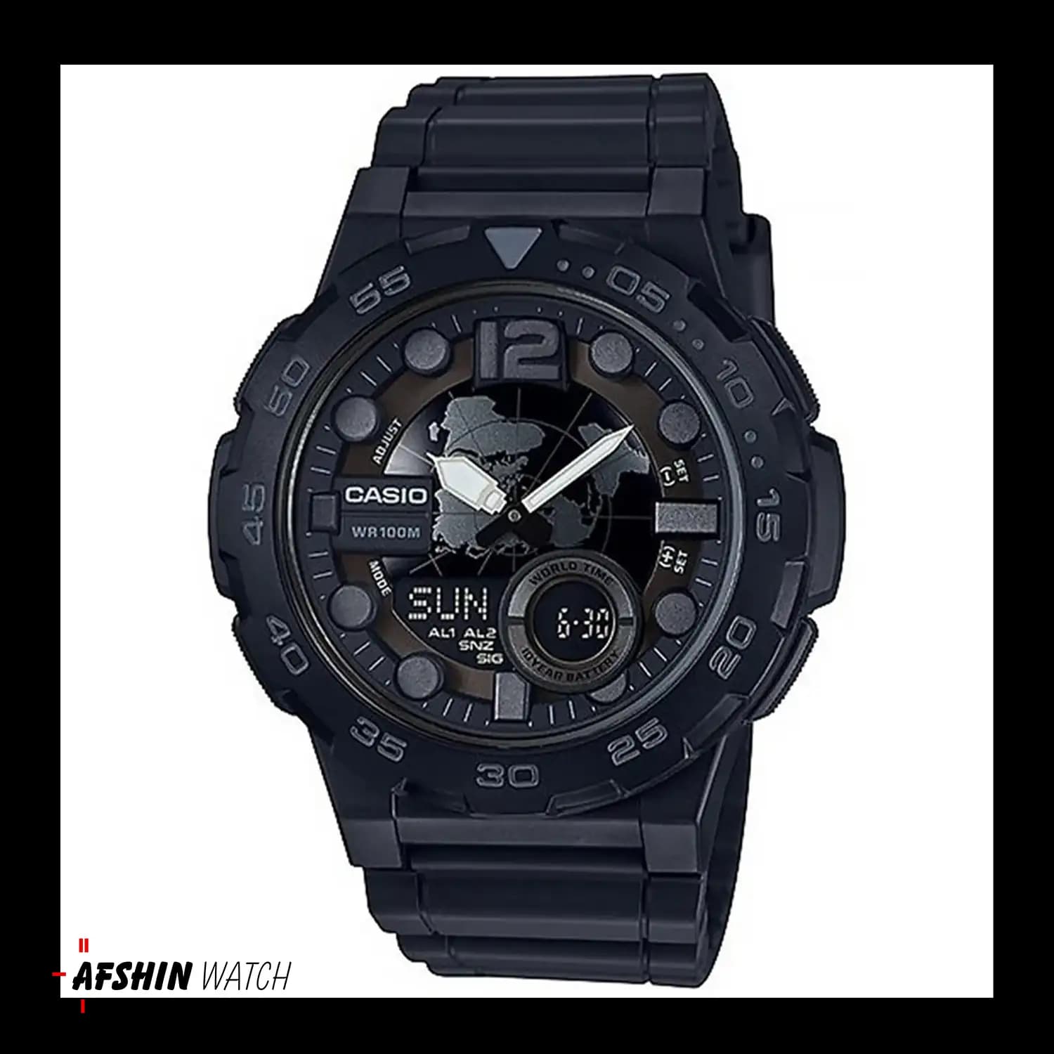 ساعت مچی مردانه کاسیو مدل CASIO-AEQ-100W-1B