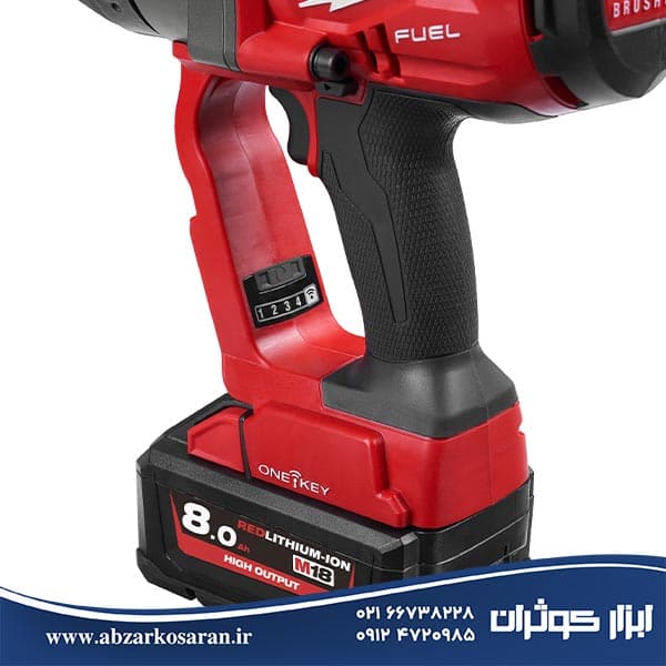 آچار بکس 1 اینچ 18 ولت میلواکی Milwaukee مدل M18ONEFHIWF1-802X — تصویر ۷