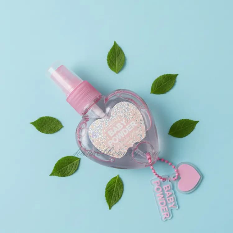 عطر بیکینی قلبی با رایحه پودر بچه