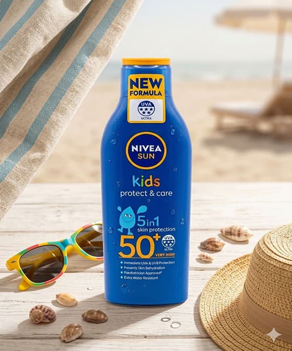 لوسیون ضد آفتاب کودکان SPF50+ نیوا — تصویر ۲