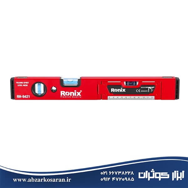 تراز بنایی تاشو 40سانتی‌متری رونیکس Ronix مدل RH-9421 — تصویر ۵