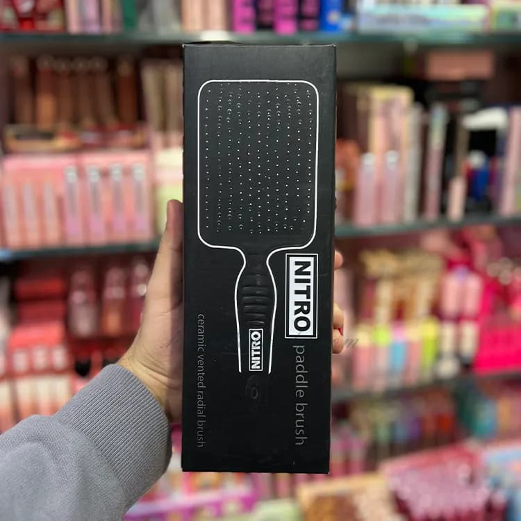 برس مو نیترو مدل Paddle Brush مشکی — تصویر ۲