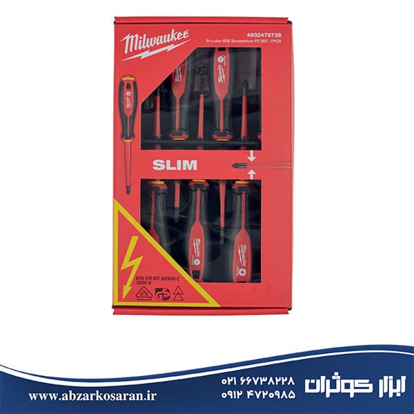 ست 7 عددی پیچگوشتی دستی VDE میلواکی Milwaukee مدل 4932478738