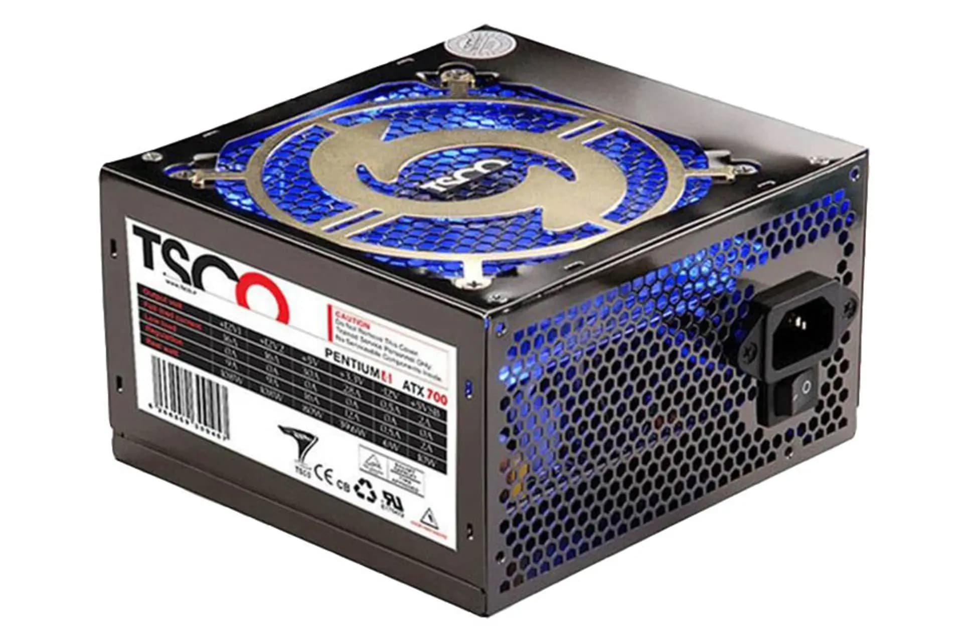 منبع تغذیه کامپیوتر تسکو مدل TSCO TP700 — تصویر ۳